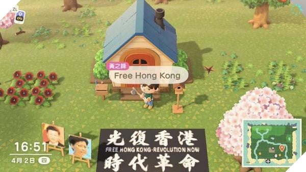 Game thủ Hồng Kông biểu tình trực tuyến thông qua ... Animal Crossing 2