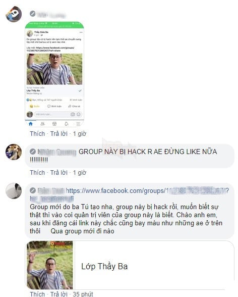 LMHT: Chẳng ai nhọ như Thầy Ba, vừa mất Facebook, bị trộm viếng rồi giờ group Lớp Thấy Ba cũng bị hack mất 5