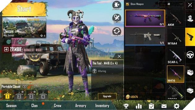 PUBG Mobile: Sự kiện nhận skin Fool M416 và nâng cấp skin cực đẹp  2