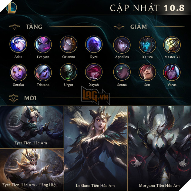 Chi tiết cập nhật 10.8 và thời gian bảo trì LMHT và Đấu Trường Chân Lý ngày 16 tháng 4 2