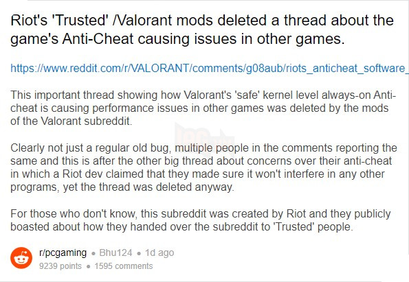 Hệ thống anti-cheat của VALORANT bị phát giác chiếm quyền Admin PC, làm tụt FPS game khác, Riot trở thành kẻ phản diện - Ảnh 4.