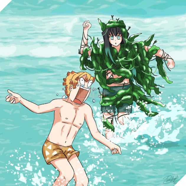 Cười không nhặt được mồm với bộ fan-art Kimetsu no Yaiba cực hài hước được vẽ bởi chính tay fan Việt 6