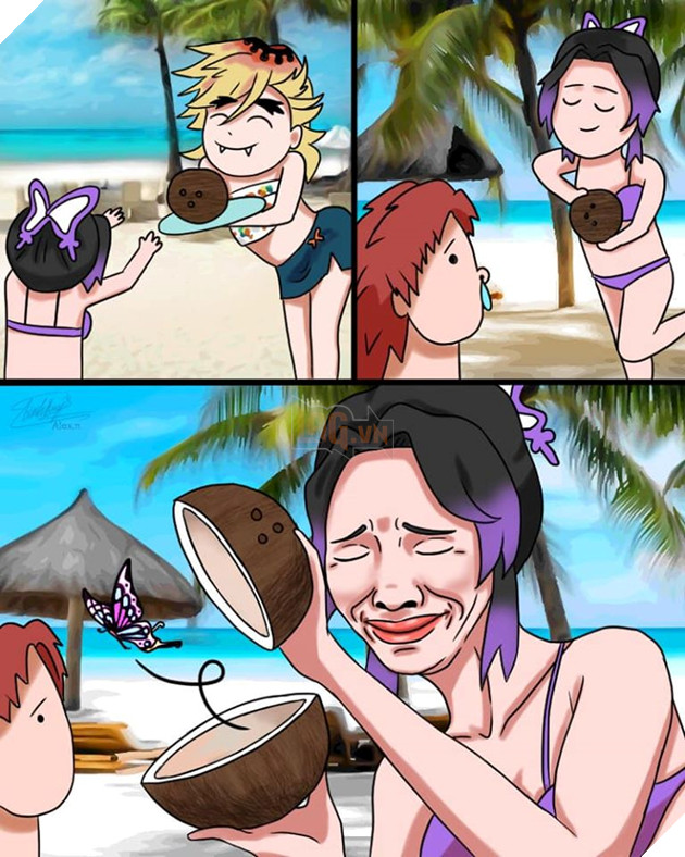 Cười không nhặt được mồm với bộ fan-art Kimetsu no Yaiba cực hài hước được vẽ bởi chính tay fan Việt 12