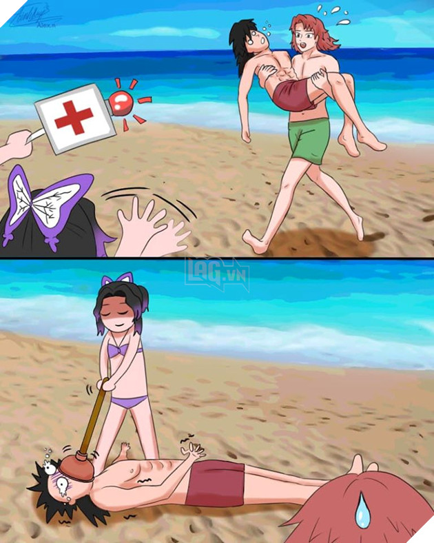 Cười không nhặt được mồm với bộ fan-art Kimetsu no Yaiba cực hài hước được vẽ bởi chính tay fan Việt 14