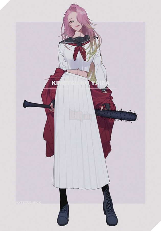 Lạ lẫm khi ngắm dàn nhân vật Kimetsu no Yaiba bất ngờ ăn mặc theo phong cách trẻ trung sành điệu - Ảnh 8.