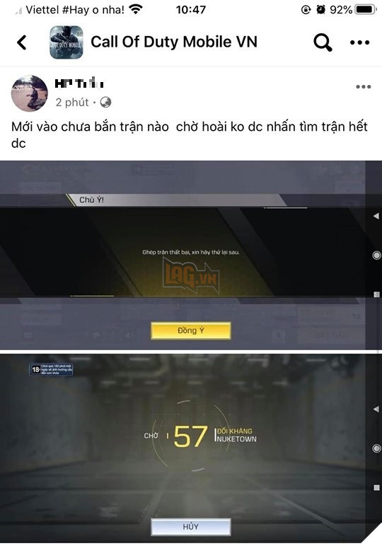 Call of Duty Mobile VN vừa ra mắt đã gặp nhiều lỗi ảnh hưởng đến trải nghiệm của game thủ 3