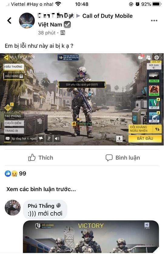 Call of Duty Mobile VN vừa ra mắt đã gặp nhiều lỗi ảnh hưởng đến trải nghiệm của game thủ 4