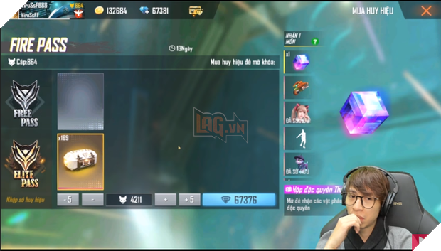 Đại gia ViruSs tiếp tục hủy diệt shop Free Fire với 130.000 kim cương, hứa hẹn đốt 200.000 nếu đạt 2,5 triệu views - Ảnh 5.