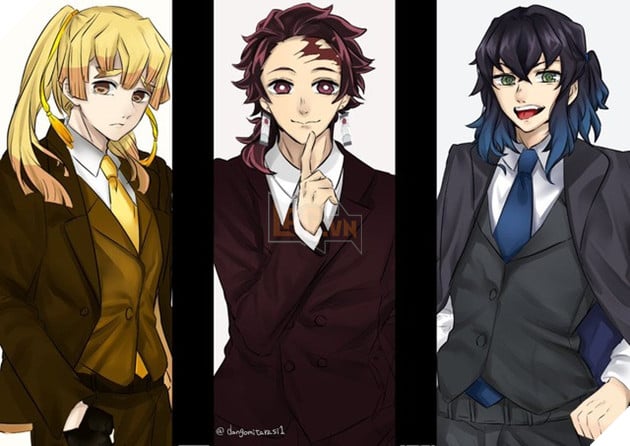 Ngắm loạt fan art bộ 3 soái ca Zen-Tan-Ino trong Kimetsu no Yaiba mà muốn rụng trứng - Ảnh 8.