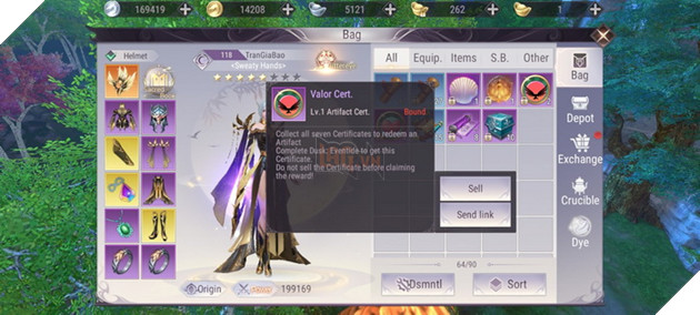 Perfect World VNG: Hướng dẫn cách lấy Vũ Khí Hoàng Kim cấp 69 cho tất cả hệ phái 3