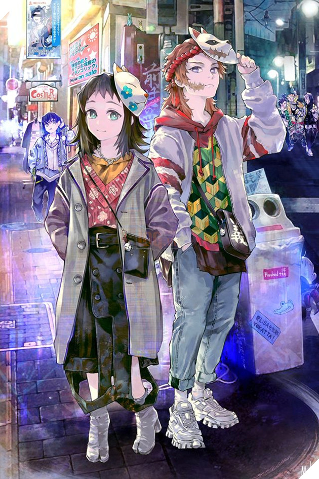 Kimetsu no Yaiba: Dàn Thợ Săn Quỷ xuyên không đến thế giới hiện đại qua loạt fan art cực chất - Ảnh 4.