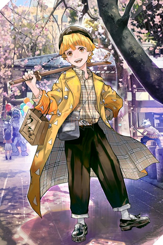 Kimetsu no Yaiba: Dàn Thợ Săn Quỷ xuyên không đến thế giới hiện đại qua loạt fan art cực chất - Ảnh 8.
