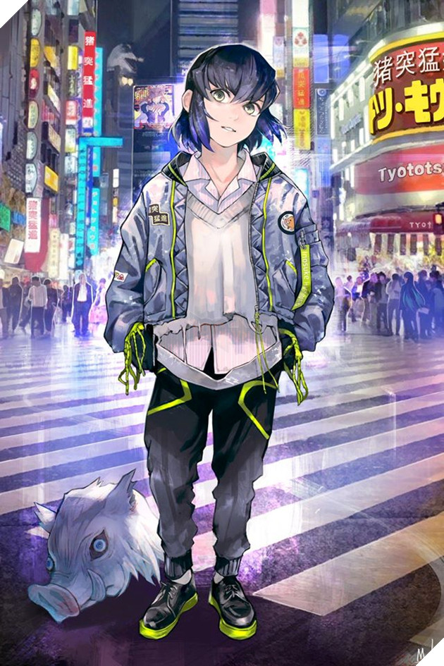 Kimetsu no Yaiba: Dàn Thợ Săn Quỷ xuyên không đến thế giới hiện đại qua loạt fan art cực chất - Ảnh 9.