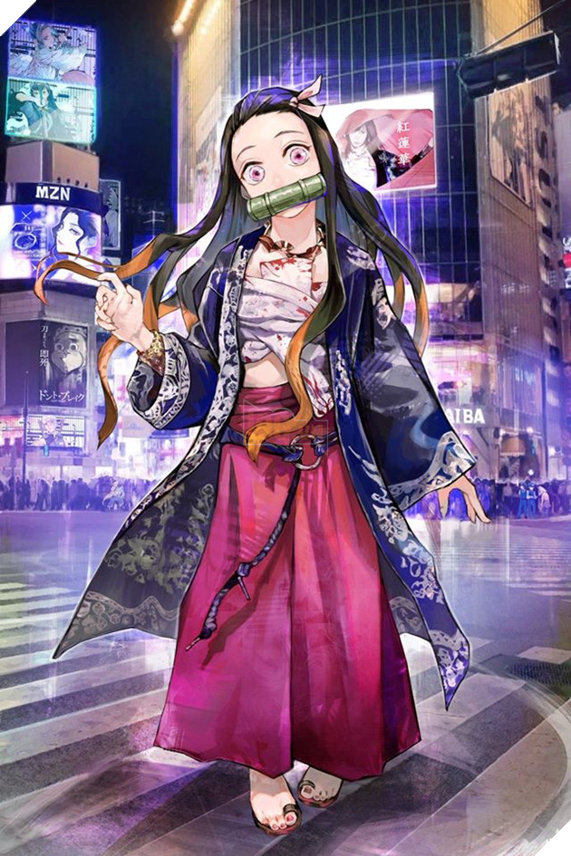 Kimetsu no Yaiba: Dàn Thợ Săn Quỷ xuyên không đến thế giới hiện đại qua loạt fan art cực chất - Ảnh 10.