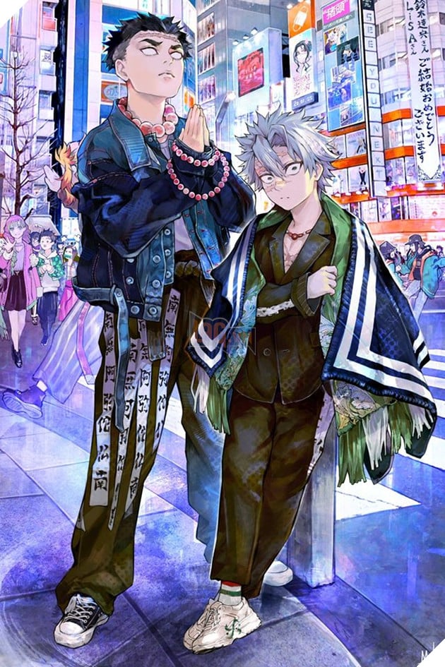 Kimetsu no Yaiba: Dàn Thợ Săn Quỷ xuyên không đến thế giới hiện đại qua loạt fan art cực chất - Ảnh 14.
