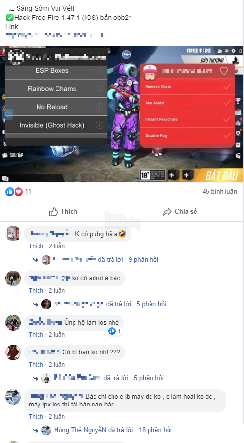 OB21 của Free Fire vừa mới ra, số tài khoản hack “bay màu” lên tới con số khổng lồ, hacker vẫn tự tin mình “bất tử” - Ảnh 5.