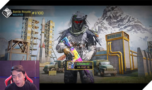Top 1 Battle Royale với thành tích 18 kills Cris Phan thách thức các chiến binh Call of Duty: Mobile VN 4