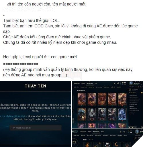 Chủ tài khoản LMHT khủng nhất Việt Nam tuyên bố nghỉ game, lý do chỉ vì cái tên ingame 5