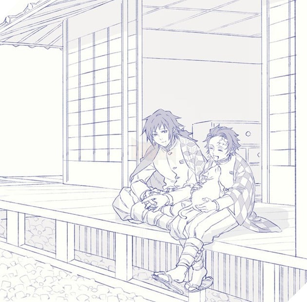 Kimetsu no Yaiba: Khi Thủy trụ Giyuu và Tanjirou được đặt cạnh nhau, hai trai tài hóa uyên ương hồ điệp - Ảnh 2.