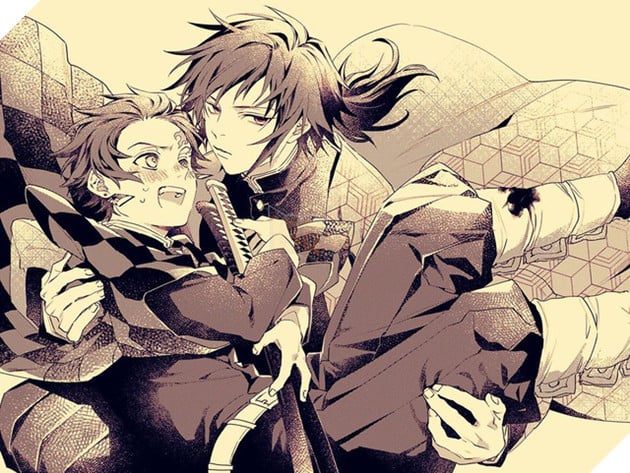 Kimetsu no Yaiba: Khi Thủy trụ Giyuu và Tanjirou được đặt cạnh nhau, hai trai tài hóa uyên ương hồ điệp - Ảnh 3.