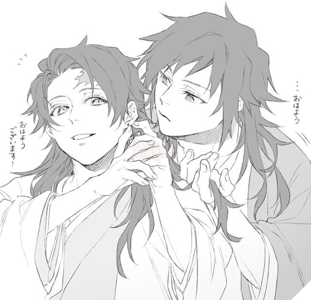 Kimetsu no Yaiba: Khi Thủy trụ Giyuu và Tanjirou được đặt cạnh nhau, hai trai tài hóa uyên ương hồ điệp - Ảnh 10.