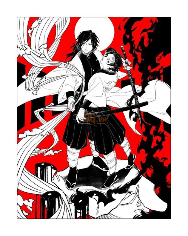 Kimetsu no Yaiba: Khi Thủy trụ Giyuu và Tanjirou được đặt cạnh nhau, hai trai tài hóa uyên ương hồ điệp - Ảnh 11.