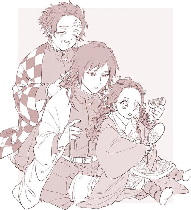 Kimetsu no Yaiba: Khi Thủy trụ Giyuu và Tanjirou được đặt cạnh nhau, hai trai tài hóa uyên ương hồ điệp - Ảnh 13.