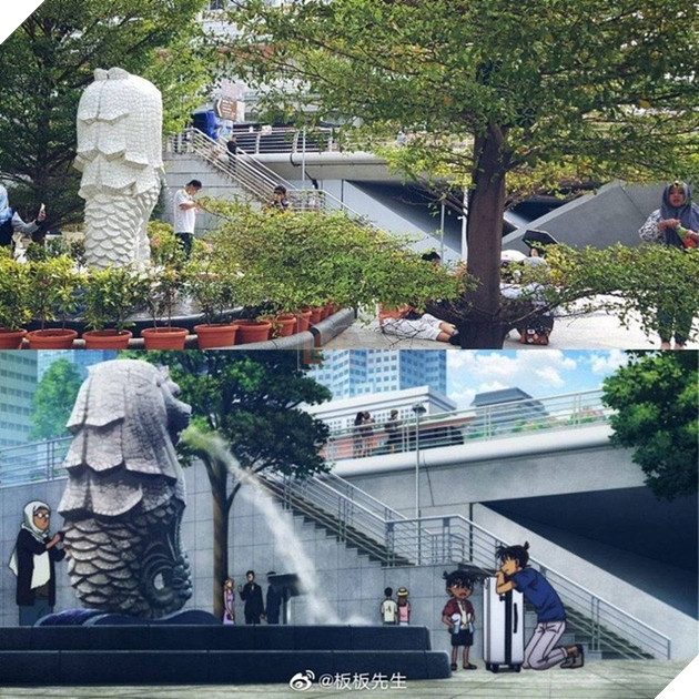 Conan: So sánh ảnh thực tế với hình vẽ trong anime mới thấy họa sĩ Nhật Bản đỉnh như thế nào - Ảnh 7.