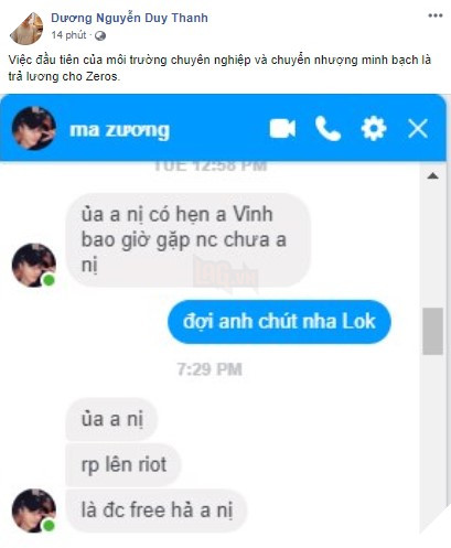 Lại drama: Tinikun đăng status đầy ẩn ý, ám chỉ Zeros bị GAM nợ lương, sẽ phản hồi lên Riot? - Ảnh 1.