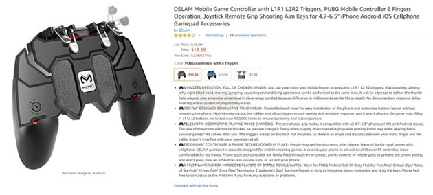 Tổng hợp 5 bộ điều khiển chiến game mobile: PUBG Mobile và Call of Duty Mobile 6