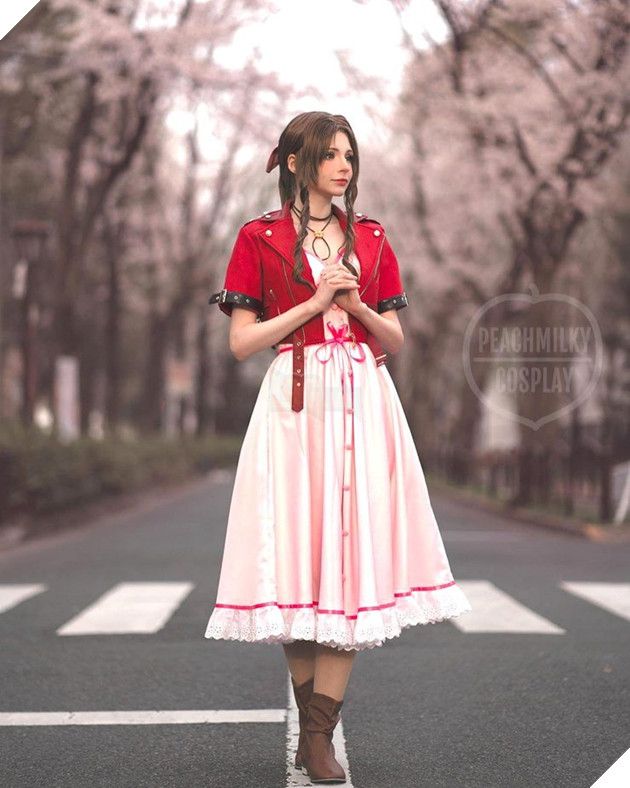 Loạt ảnh cosplay nhân vật Aerith trong Final Fantasy 7 Remake khiến người xem bị hút hồn  7