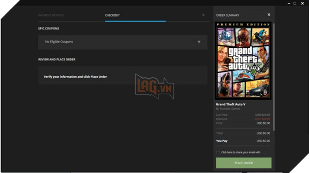 Hướng dẫn tải GTA V hoàn toàn miễn phí trên Epic Games Store cực kì đơn giản 7