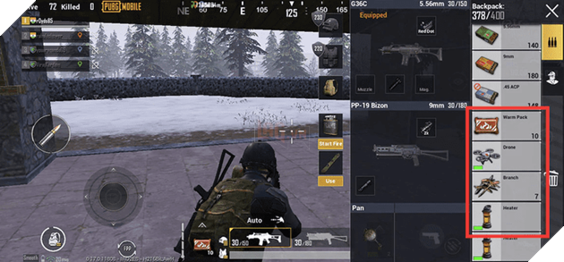 PUBG Mobile: Mẹo sử dụng các vật phẩm trong chế độ Cold Front Survival một cách phù hợp  2