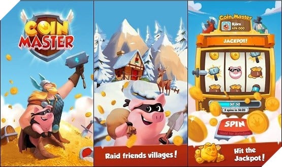 Coin Master - Tựa game quay thưởng để phá nhà bạn bè cực kì hấp dẫn
