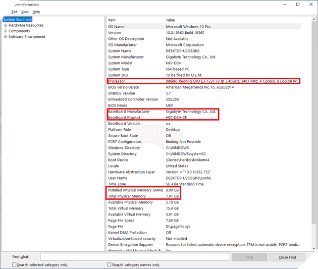 Hướng dẫn: Một vài cách kiểm tra thông số phần cứng trên máy tính đơn giản  10