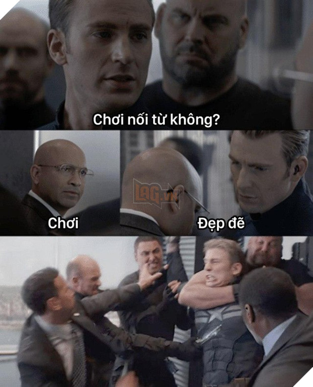 Chết cười với trend nối chữ cùng Captain America, càng xem càng thấy lầy lội - Ảnh 1.