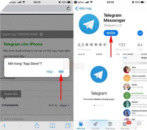 Hướng dẫn: Cách cài đặt và sử dụng Telegram trên smartphone iPhone và Android 8