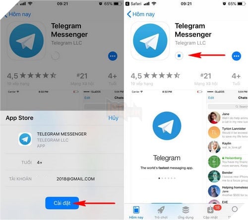 Hướng dẫn: Cách cài đặt và sử dụng Telegram trên smartphone iPhone và Android 9