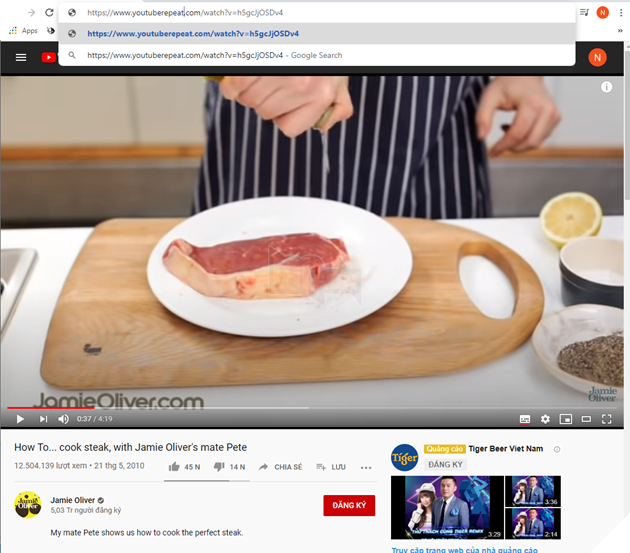 Hướng dẫn: Cách phát video lặp lại trên YouTube 2