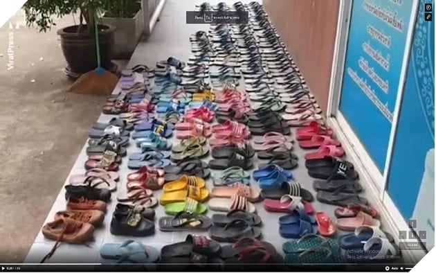 Choáng với thanh niên Thái Lan bị bắt vì trộm 126 đôi dép và ân ái với chúng 2