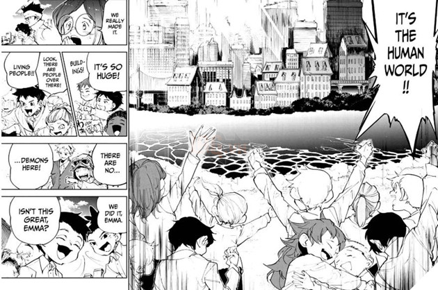 Dự đoán spoiler The Promised Neverland chap 180: Enma mất tích. Hành trình cuối cùng bắt đầu.
