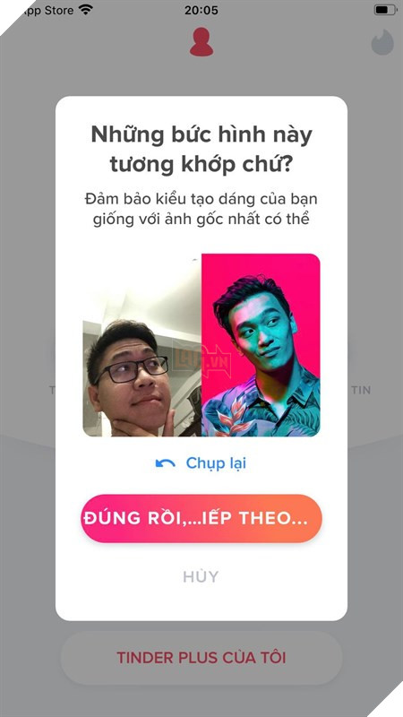 Hướng dẫn: Cách kích hoạt dấu tick xanh trên tài khoản Tinder 3