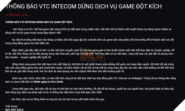 Nghi vấn: Đột Kích sẽ không đóng cửa tại thị trường Việt Nam? - Ảnh 1.