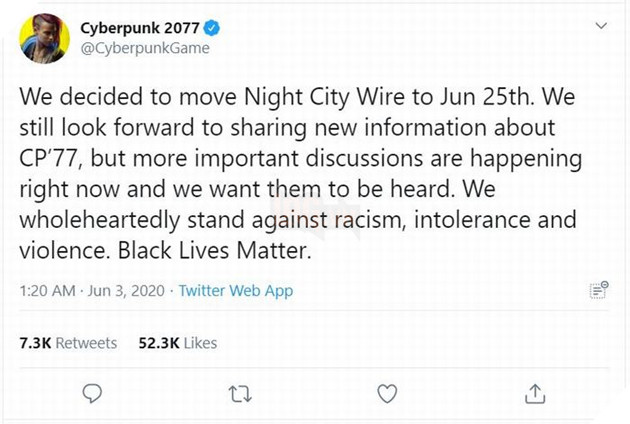 CD Projekt Red chính thức hoãn lại sự kiện Night City Wire của Cyberpunk 2077