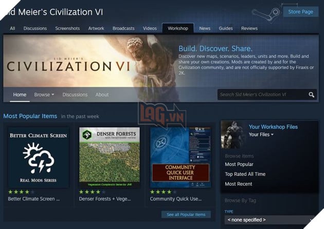Civilization 6: Hướng dẫn cài đặt Mod cho phiên bản Epic Games Store