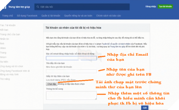 Hướng dẫn: Cách khôi phục tài khoản Facebook đang bị vô hiệu hoá 5