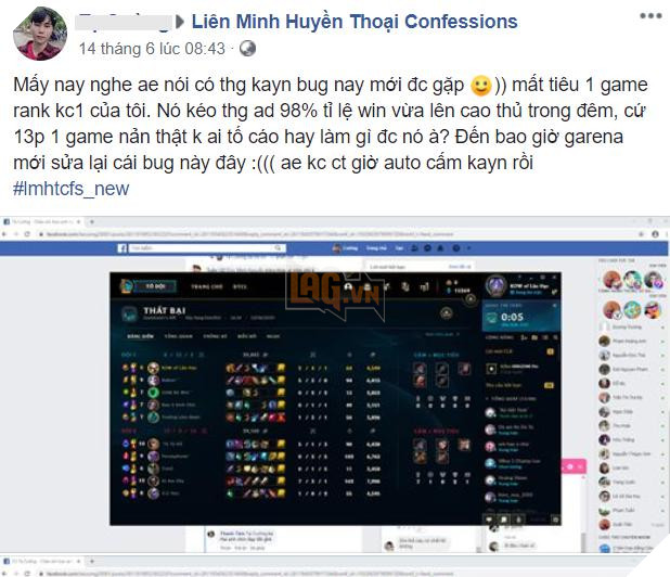 Game thủ Việt tụt rank ầm ầm vì siêu bug Kayn, cả trăm phiếu report được gửi đi mà Riot vẫn tỉnh bơ? - Ảnh 5.