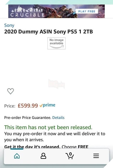 PlayStation 5 tiếp tục rò rỉ giá bán và ngày phát hành thông qua Amazon 3