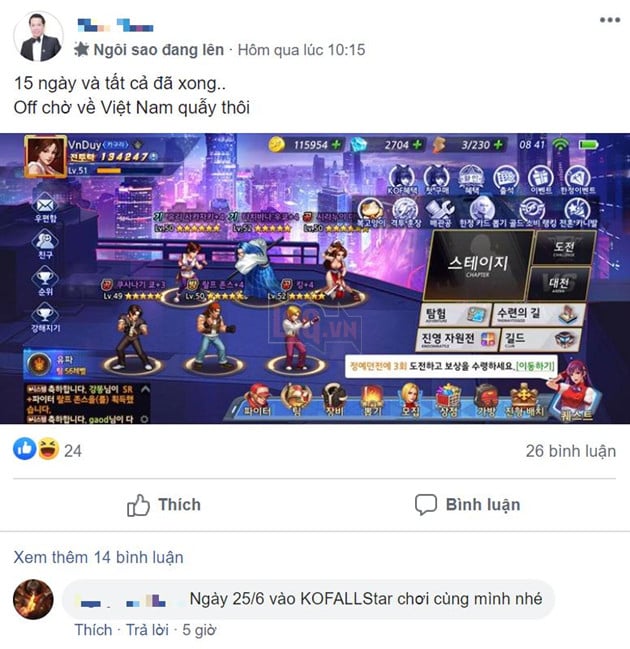 Cộng đồng KOF AllStar VNG - Quyền Vương Chiến gấp rút rủ nhau đăng ký sớm 3