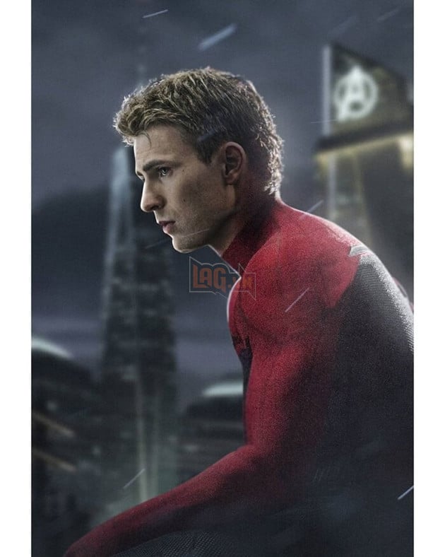 Fan sốc trước tạo hình cực đẹp trai của Captain America khi hóa thân thành Spider-Man